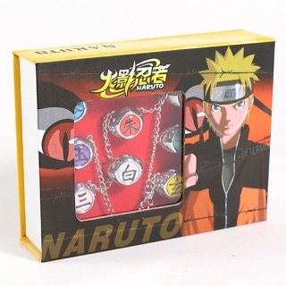 แหวนแสงอุษา 10 วง มี 2 สี เงิน/ทอง ขนาดแหวน 2.5 ซม. (Naruto)