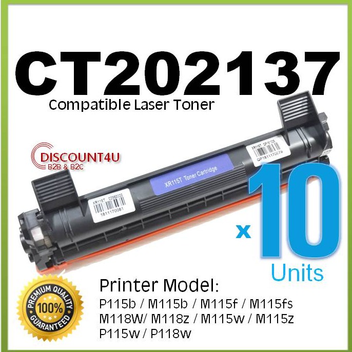 **Pack10** Discount4U Toner p115 รุ่น CT202137 ใช้กับ P115b/M115b/M115f/M115fs/M118W/ M118z/M115w/M1