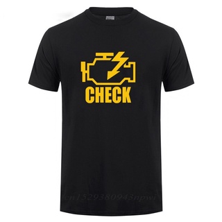 เสื้อยืดผ้าฝ้าย เสื้อยืด พิมพ์ลาย Mechanic Auto Repair Check Engine Light เหมาะกับของขวัญวันเกิด สําหรับผู้ชาย