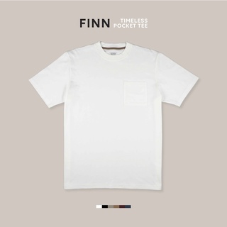 TWENTYSECOND เสื้อยืดแขนสั้น รุ่น FINN POCKET TEE (Oversized fit) - สีขาว / White