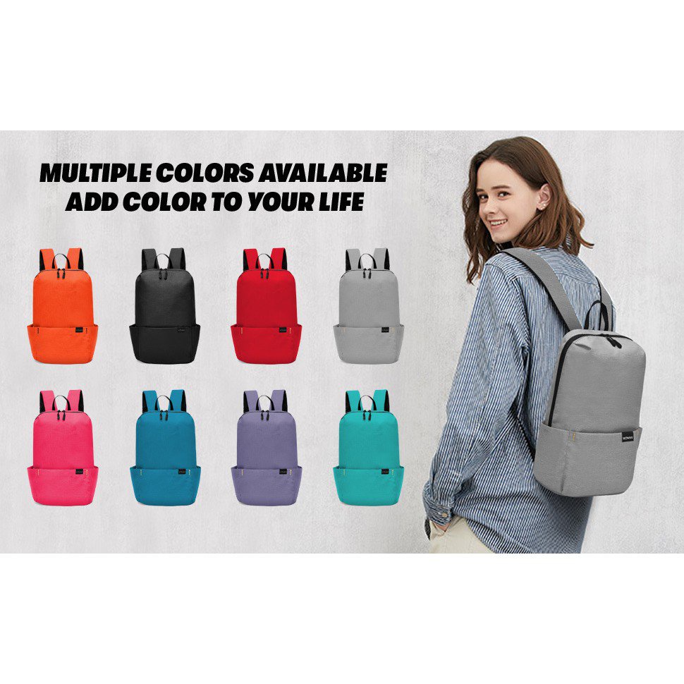 Unisex Mini Backpack Bag Small Durable Light Weight Casual Bag Shoulder