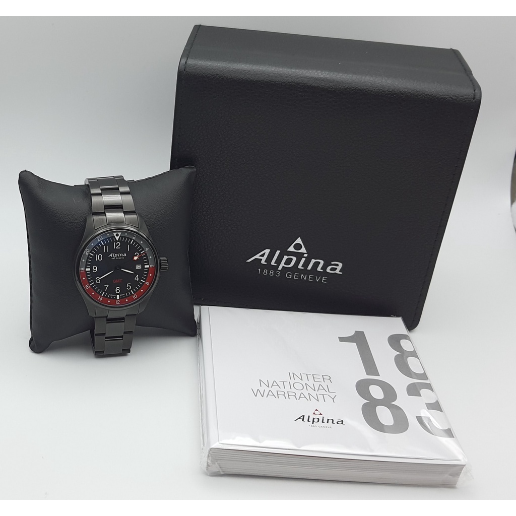 นาฬิกา ALPINA MEN'S AL-247BR4FBS6B STARTIMER PILOT GMT 42 MM QUARTZ พร้อมกล่อง (ใหม่มีตำหนิ)