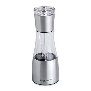 BergHOFF 1106244ที่บดพริกไทยและเกลือในชิ้นเดียวกัน (Silver) (มีส่งฟรี) สินค้ามาตรฐานยุโรป นำเข้าจากเบลเยียม มีรับประกัน