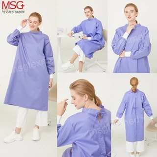 MSGtexmed ชุดกาวน์ทันตกรรมแบบผูกหลัง,กาวน์คลุมห้องแลป แบบไม่กันน้ำ (รุ่น PG919)