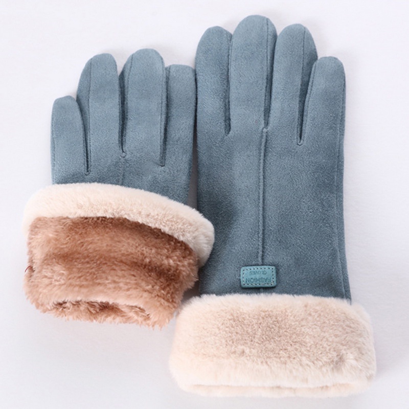 Women Winter Cashmere Warm Gloves Driving Full Finger Ladies Fashion Mittens New