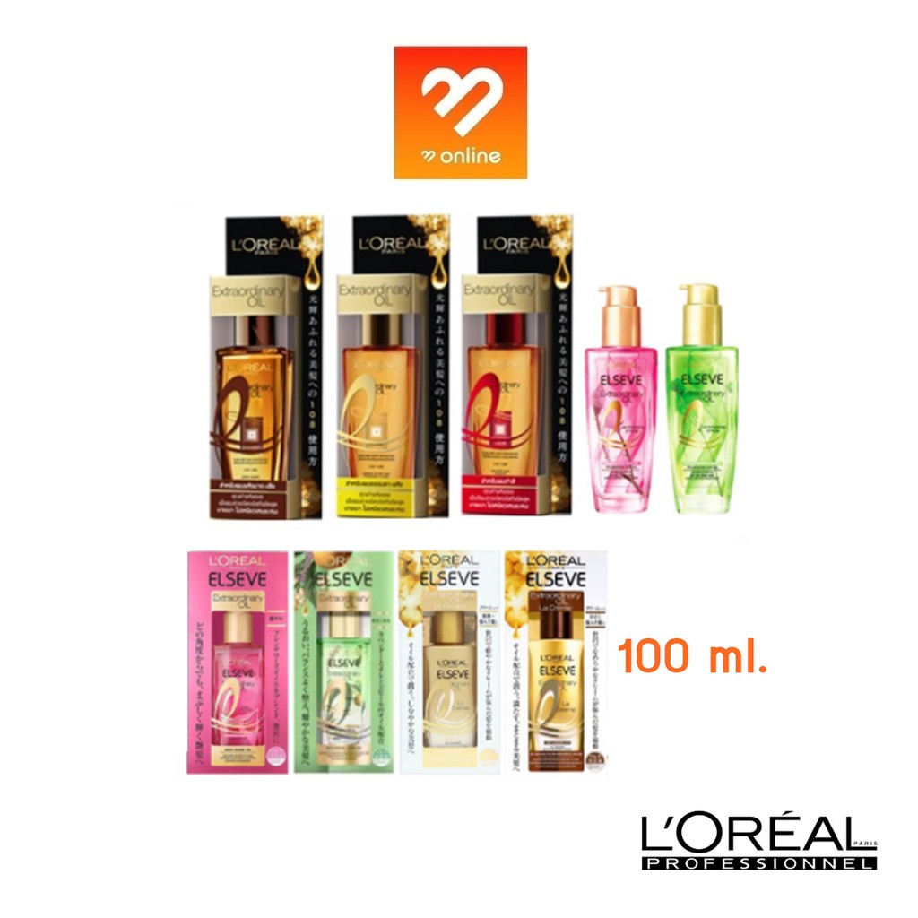 30/100 มล. l'oreal elseve extraordinary oil loreal ออยใส่ผม บำรุงผม น้ำมันบำรุงผม เซรั่มใส่ผม ครีมบำ