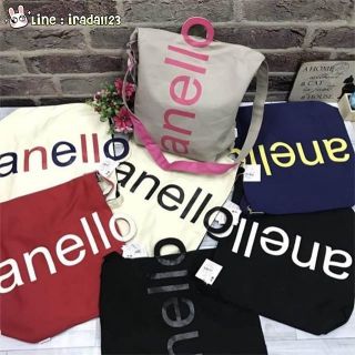 New Arrival!! Anello Cotton Canvas 2WAY Tote Bag ของแท้ ราคาถูก