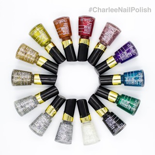 Charlee Nail Polish ยาทาเล็บชาลี 15 ml. เซ็ทสีกากเพชร 14 สี