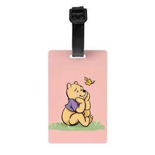 ป้ายแท็ก PVC ลายการ์ตูนดิสนีย์ Winnie The Pooh And Friend ขนาด 5.4*8.5 ซม. อุปกรณ์เสริม สําหรับติดกระเป๋าเดินทาง