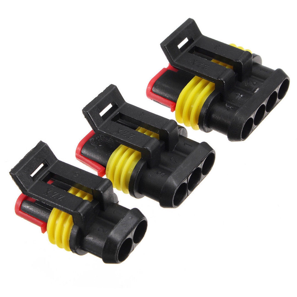 10sets 2 way Car Waterproof Electrical Connector Plug for Motorbike Cars