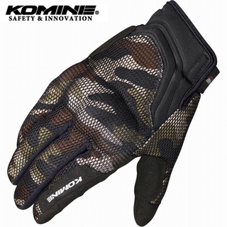 Komine GK194 ถุงมือตาข่าย 3D ป้องกัน KOMINE ถุงมือมอเตอร์ไซค์