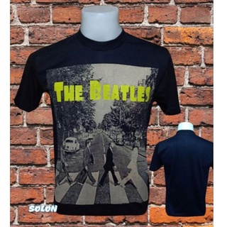 เสื้อวง The Beatles แขนสั้น ไม่มีตะเข็บข้าง คอฟิต ป้ายUSA เสื้อวง เสื้อทัวร์ วงร็อคคต่างประเทศ