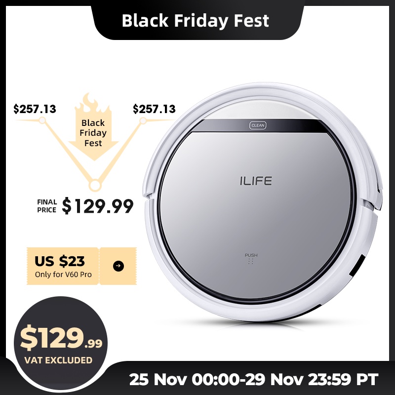 หุ่นยนต์ทำความสะอาดILIFE V5sPro/V60Pro Robot Vacuum Cleaner Sweep Wet