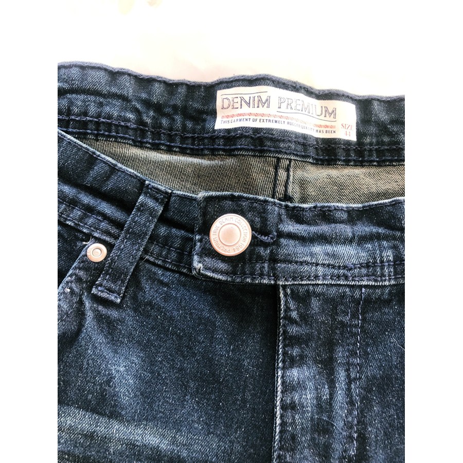 กางเกงยีนส์ชาย Denim Premium ขากระบอก สียีนส์/สีดำ ราคา ถูกที่สุด ดีลบีเคเค แกลเลอรีภาพที่ 6