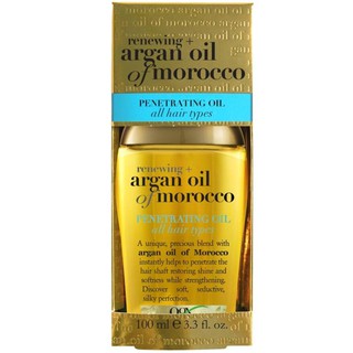 OGX Renewing + Argan Oil of Morocco Penetrating Oil 100ml. (3oz.) โอจีเอ็กซ์ รีนิววิ่ง + อาร์แกน ออยล์ ออฟ โมรอคโค