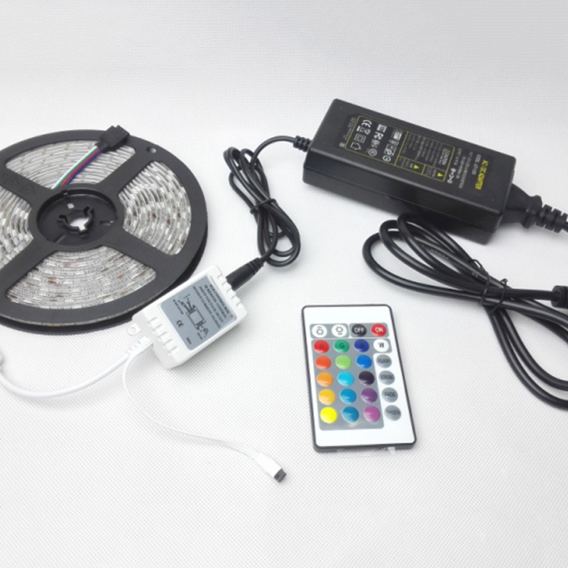 Nex LED 24 คีย์ IR รีโมตคอนโทรลไร้สาย สําหรับ 3528 5050 RGB SMD Strips ...