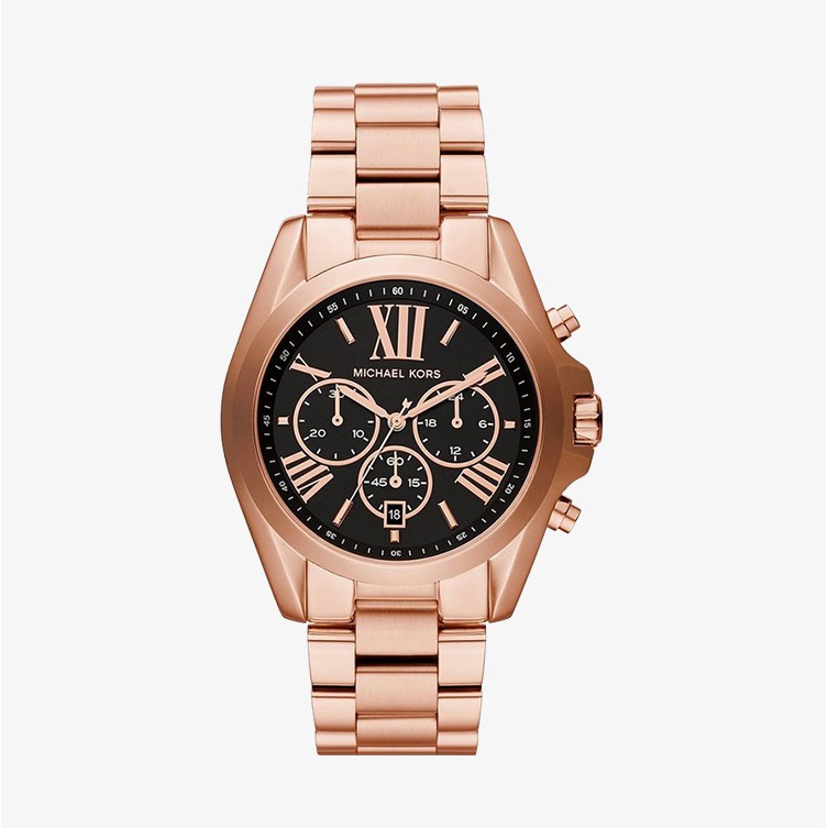 MICHAEL KORS นาฬิกาข้อมือผู้หญิง รุ่น MK5854 Bradshaw Chronograph - Rose Gold