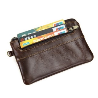 กระเป๋าเงิน กระเป๋าใส่บัตร ใส่เหรียญสตางค์ หนังแท้ Wallet-236-Brown