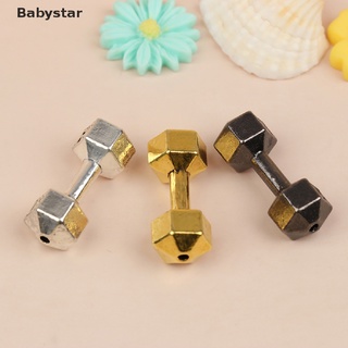 ((Babystar)) โมเดลดัมเบลยกน้ําหนัก ขนาดเล็ก 1:12 สําหรับตกแต่งบ้านตุ๊กตา