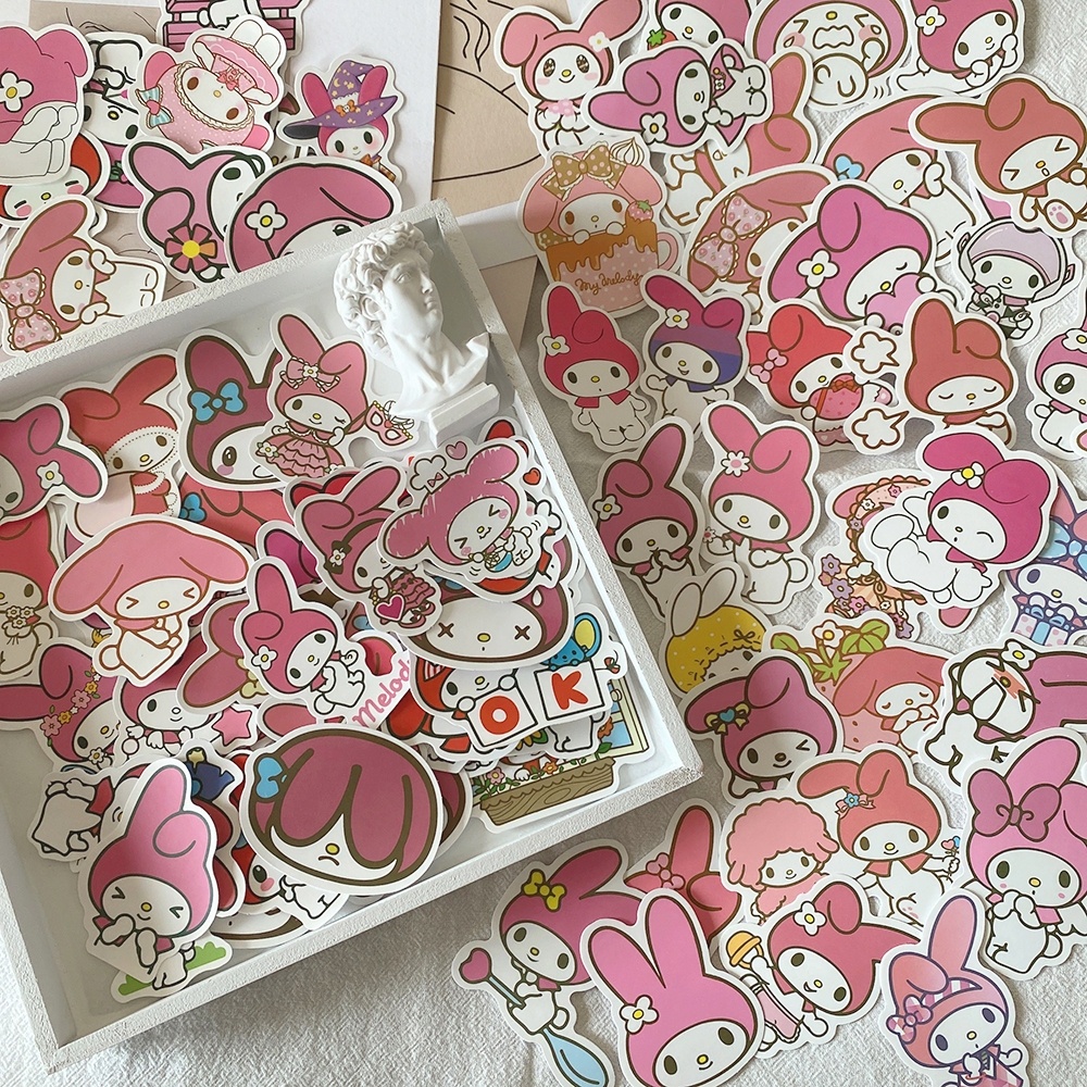 Muikids สติ๊กเกอร์ 50 ดวง ลายการ์ตูน ติดได้ทุกพื้นผิว สติ๊กเกอร์กันน้ำ ...