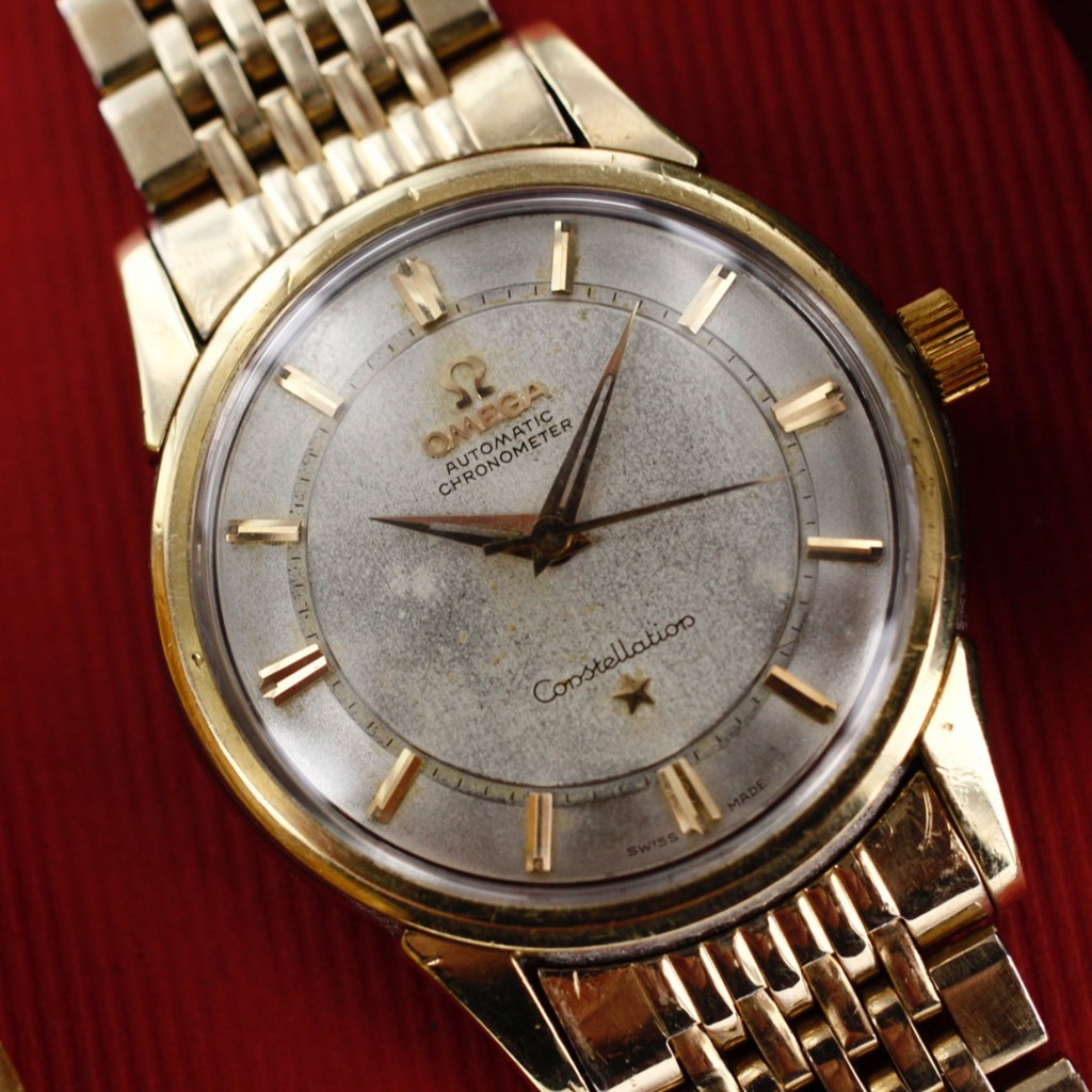 Omega Constellation หอดูดาว Rail Track Dial หน้ารางรถไฟ 14k GF Gold Fill ทองหุ้ม Vintage คลาสสิก