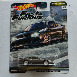 hotwheels Fast &amp; Furious Nissan Slivia S15 ล้อยาง