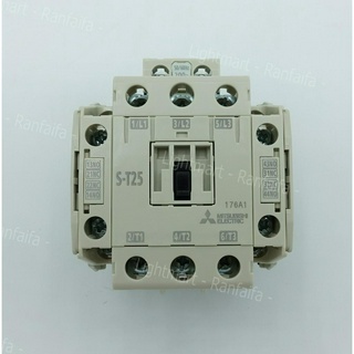 แมคเนติกคอนแทคเตอร์ มิตซูบิชิ รุ่น S-T25 , S-T35 , S-T50 ทนกระแสได้ 32A ,60A ,80A ไฟเลี้ยงคอยล์ 220VAC, 3Phase +2NO 2NC