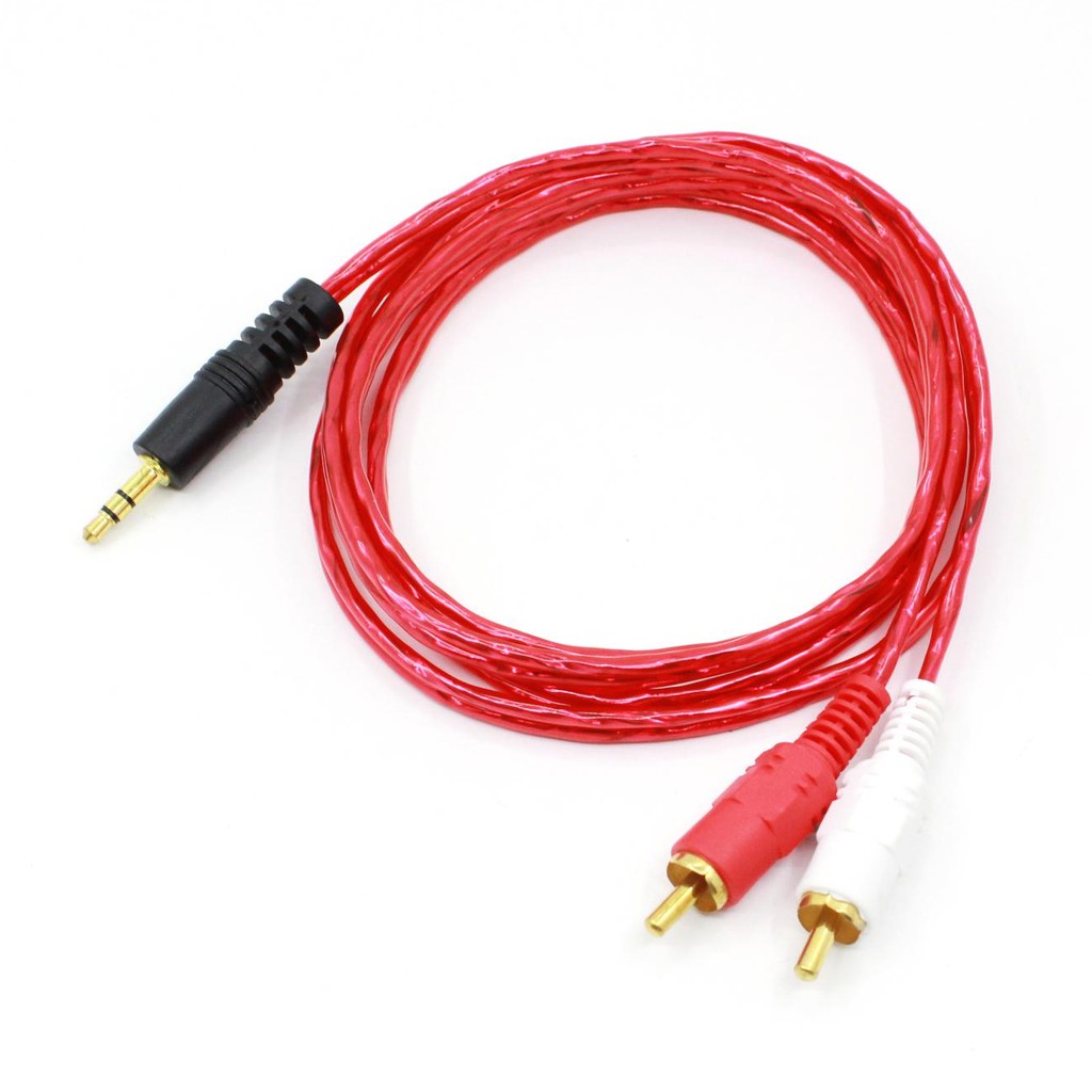 【1.5m/3m/5m/10m】3.5mm to 2 RCA audio cable, for phone, headphone, speaker black 3.5mm Jack stereo to 2 RCA Male Aux Audio Cable Wire