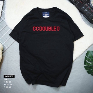 เสื้อยืดคอกลมแขนสั้น CCDOUBLEO ผ้า Cotton 100% งานปักพรีเมี่ยม ผ้าใส่สบาย