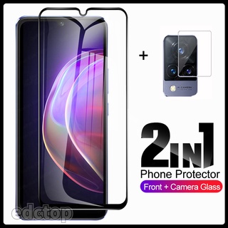 2 in 1 Screen Tempered Glass For Vivo V21 5G Camera  Film For vivo V21 V21e V 21 21e 5G Protective Glass 9H Film