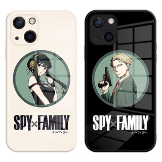 Spy x FAMILY เคสโทรศัพท์มือถือแบบแก้ว ลายการ์ตูนอนิเมะ สําหรับ iPhone 13 12 11 pro promax 13mini x xs xsmax xr 7 8plus