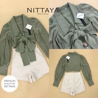 ป้าย NITTAYA: เสื้อแขนยาว + กางเกงขาสั้น