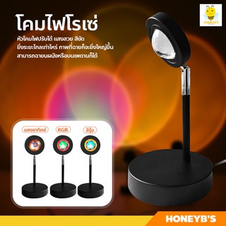 Wall Torch ไฟแต่งห้อง ไฟโปรเจคเตอร์ ฉากหลังถ่ายรูป โคมไฟ ไฟโรเซ่ สีรุ้ง พระอาทิตย์ตก ไฟฉายผนัง Projector light