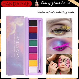 HANDAIYAN Face Body Art Paint Eyeliner Eyeshadow 8 Colors UV Fluorescent Glowing Halloween Party Fancy Dress Beauty Makeup Tool