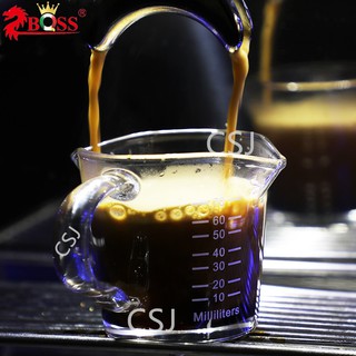 แก้ว Espresso ใช้ตวงกาแฟ ตวงนมข้น และ อื่นๆ ใช้ในร้านกาแฟ ในครัว 70ML