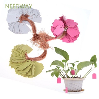 Needway ป้ายแท็กพลาสติกกันน้ํา 36x25 มม. 100 ชิ้น / ชุด 100 ชิ้น