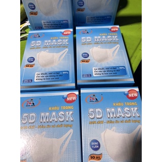 หน้ากากอนามัยรุ่น 5D mask ของ famapro หนึ่งกล่องมี 10 ชิ้นพร้อมส่งทันที