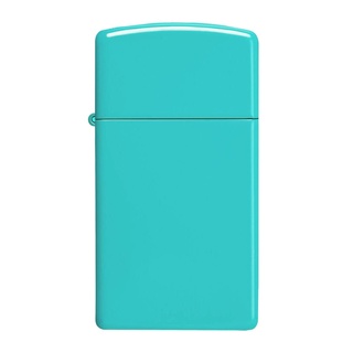 Zippo ไฟแช็กรุ่น 49529 Slim® Flat Turquoise ของแท้ รับประกันตลอดชีวิต นำเข้าและจำหน่ายโดยตัวแทนจำหน่าย