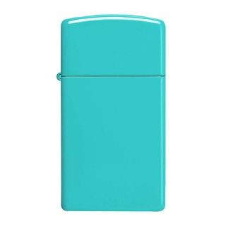 Zippo ไฟแช็กรุ่น 49529 Slim® Flat Turquoise ของแท้ รับประกันตลอดชีวิต นำเข้าและจำหน่ายโดยตัวแทนจำหน่าย