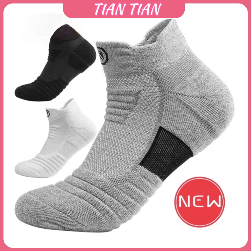 TIAN TIAN T140 ถุงเท้ากีฬา ถุงน่องผ้าฝ้าย แบบหนา กันลื่น ระบายอากาศได้ดี ให้ความอบอุ่น เหมาะกับใส่เล่นบาสเก็ตบอลกลางแจ้ง แฟชั่นฤดูใบไม้ร่วง และฤดูหนาว สําหรับผู้ชาย และผู้หญิง