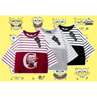 เสื้อครอป น่ารัก ลาย สปอนจ์บล็อก SPONGEBOB