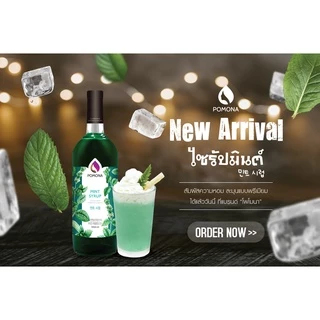 Pomona – Mint Syrup โพโมนา ไซรัปมินต์ 1000 ml [ไซรัปพรีเมียม ผลิตจากประเทศเกาหลี]