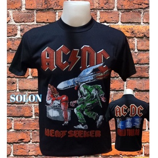 เสื้อวง AC DC วงร็อค ไม่มีตะเข็บข้าง คอฟิต ป้ายUS เสื้อวินเทจ เสื้อทัวร์ วงร็อคต่างประเทศ