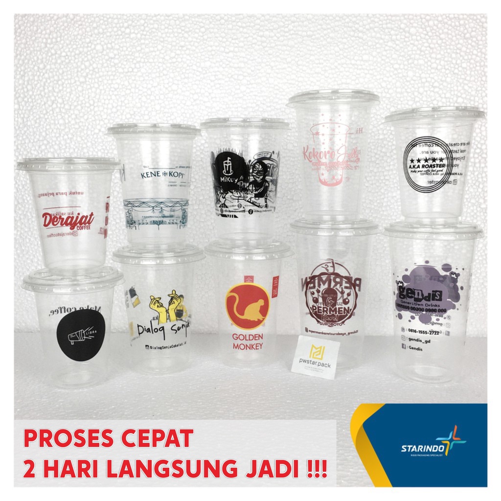 STARINDO CUP SCREEN PRINTING 12 14 16 18 22 OZ QUALITY 7 - 9.5 GRAM THICKNESS QUALITY