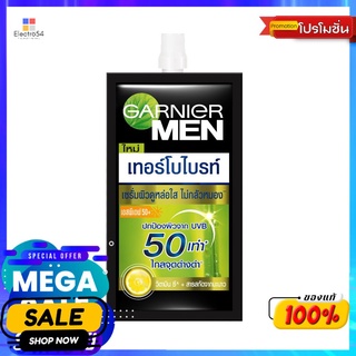 การ์นิเย่เมนเทอโบไลออยคอนโทลเซรัม7มล ซองผลิตภัณฑ์ดูแลผิวหน้าGARNIER MEN TURBO LIGHT OIL CONTROL 7ML