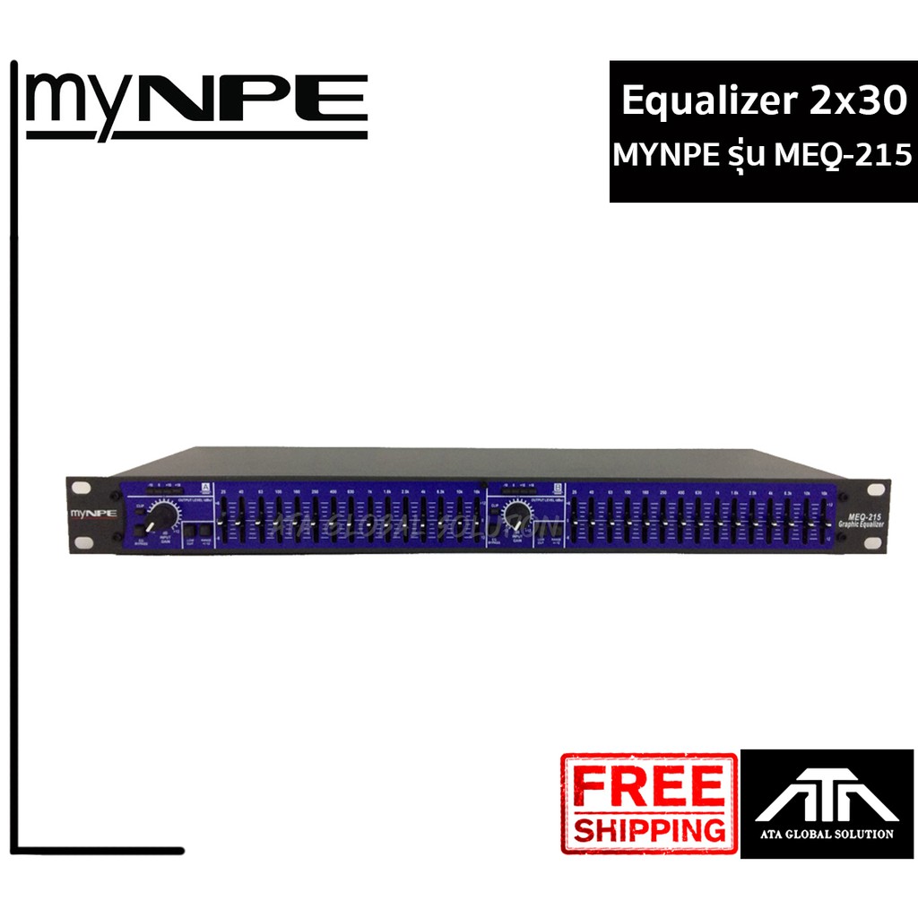 อีคิว NPE MEQ-215 อีควอไลเซอร์ 15x2ช่อง สไลด์สั้น Graphic Equalizer EQ ศูนย์รวมเครื่องเสียง ไมโครโฟน มิกเซอร์