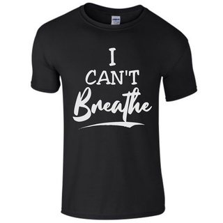 เสื้อยืด ทรงหลวม ลาย I CanT Breathe Protest 2022 สีดํา สําหรับผู้ชายS-5XL