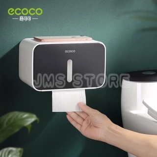 ECOCO กล่องใส่ทิชชู กันน้ำ ติดผนังไม่ต้องเจาะ มี3สีให้เลือก E1903