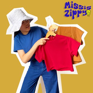 MISSISZIPPY CROP เสื้อครอปซิปหลัง