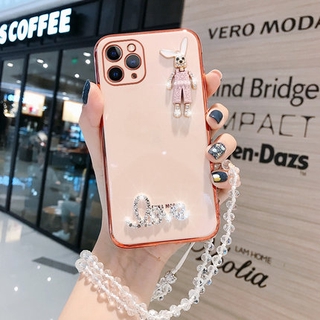 การ์ตูน น่ารัก กระต่าย Samsung Galaxy S21+ S21 Ultra plus A51 A71 A42 5G A02S A21S A31 A11 case เคสซิลิโคน TPUสีพื้น ความคุ้มครองเต็มรูปแบบ เคสโทรศัพท์